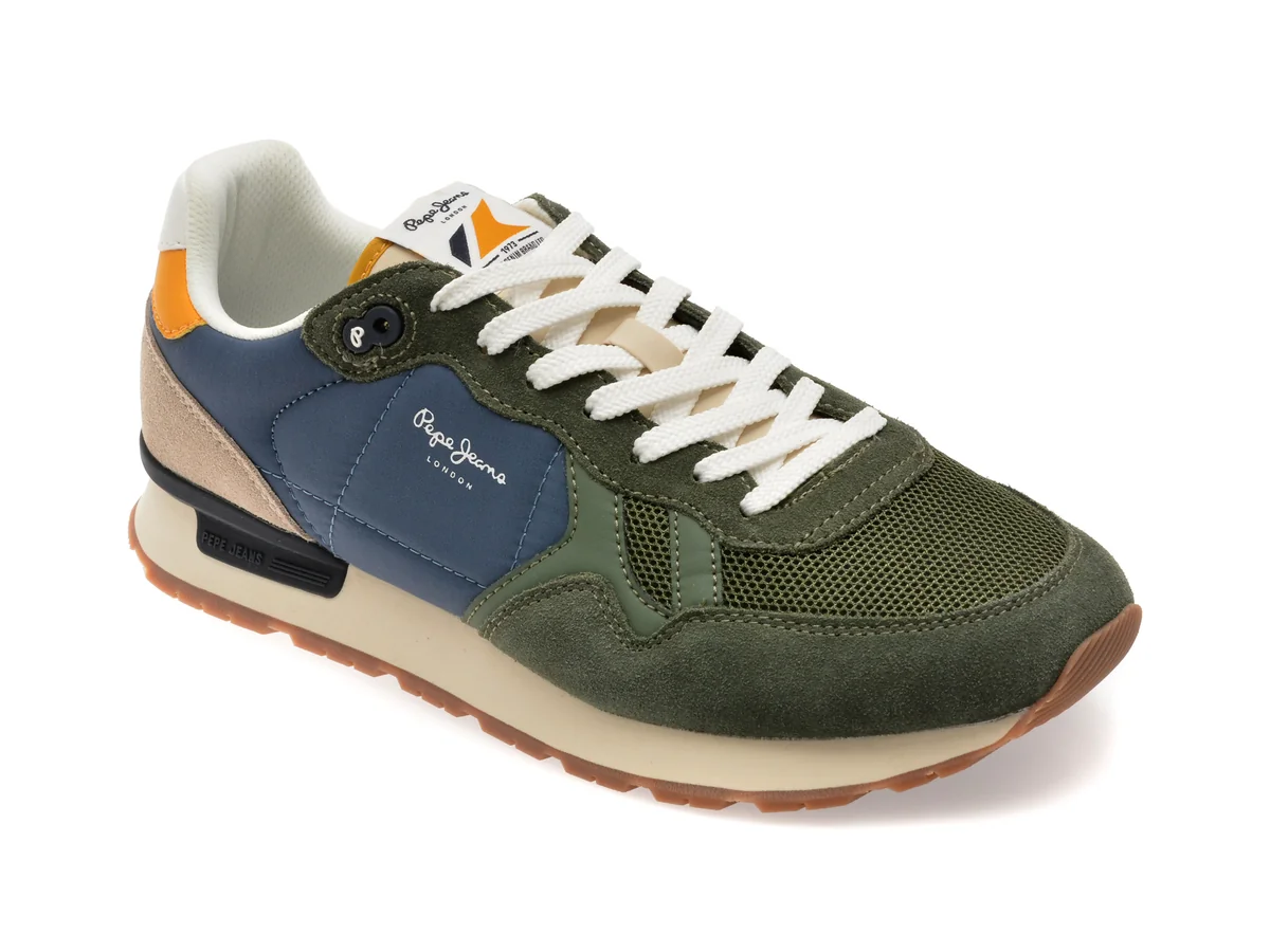Pantofi Sport Pepe Jeans Multicolor, Brit Camp, Din Material Textil