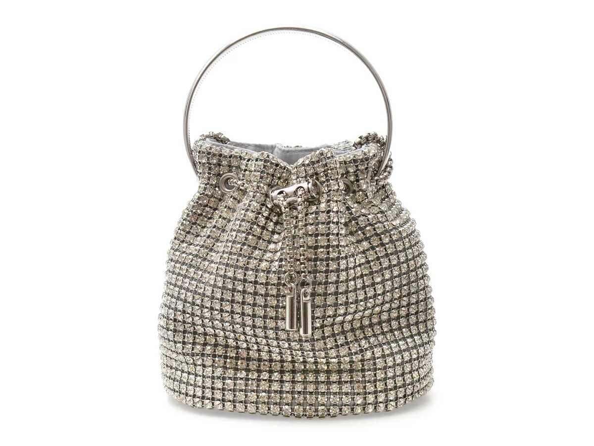 Geanta Aldo Argintie, Bling Bucket 040, Din Metal