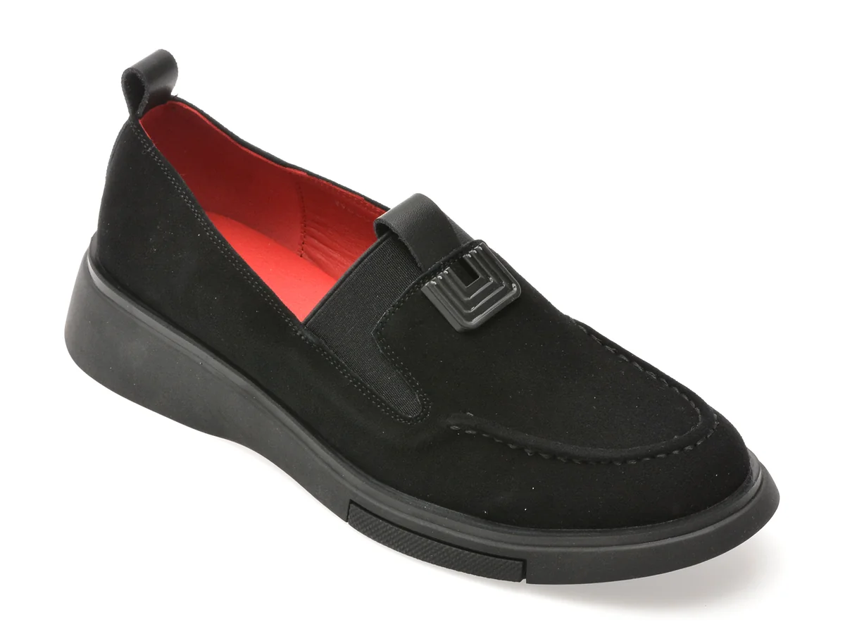 Mocasini Gryxx Negri 550 Din Piele Întoarsă