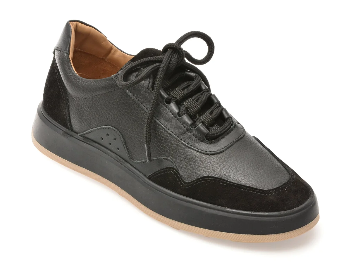 Pantofi Sport Flavia Passini Negri, T1, Din Piele Naturala