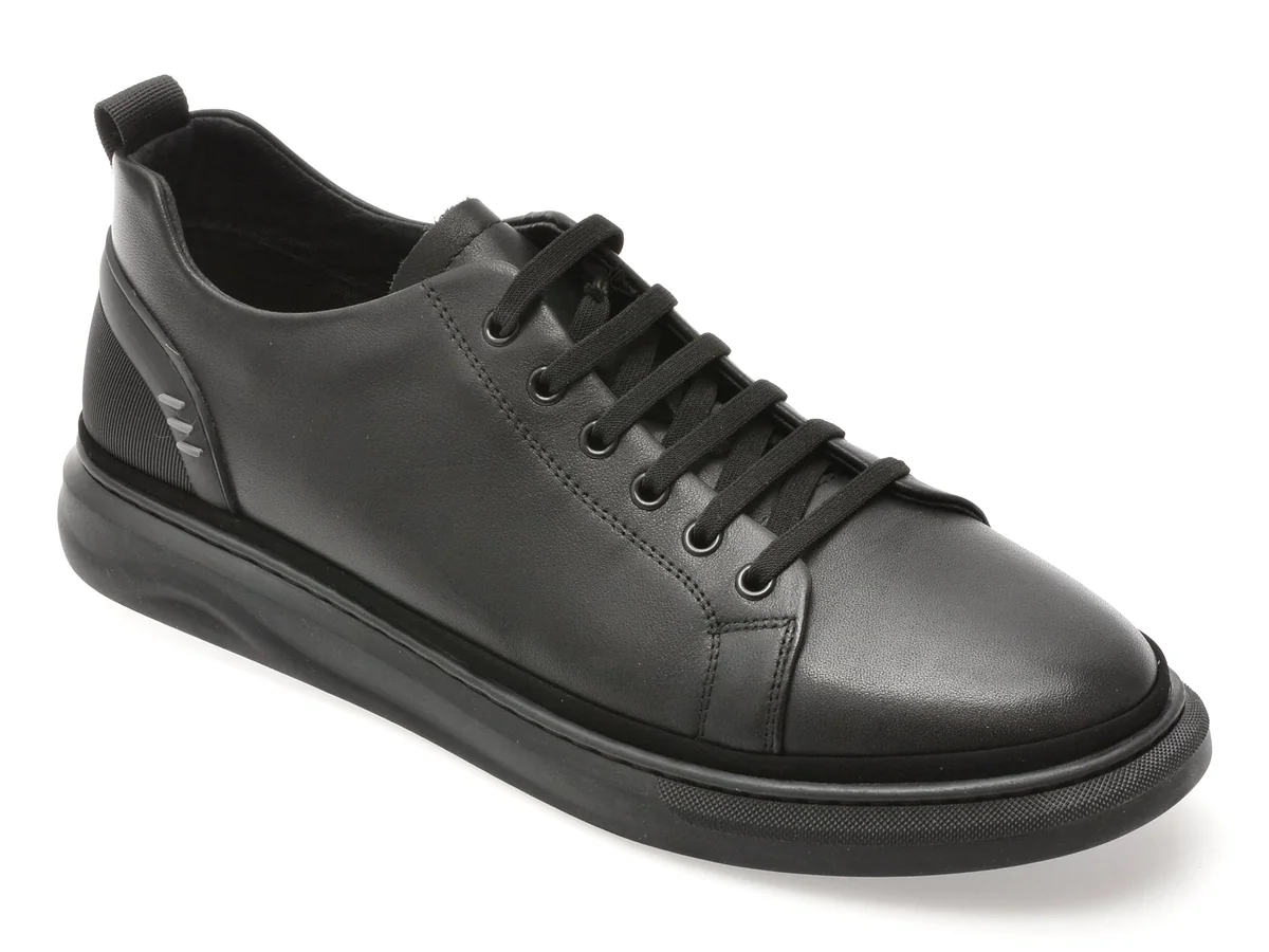 Pantofi Sport Epica Negri, 8161, Din Piele Naturala