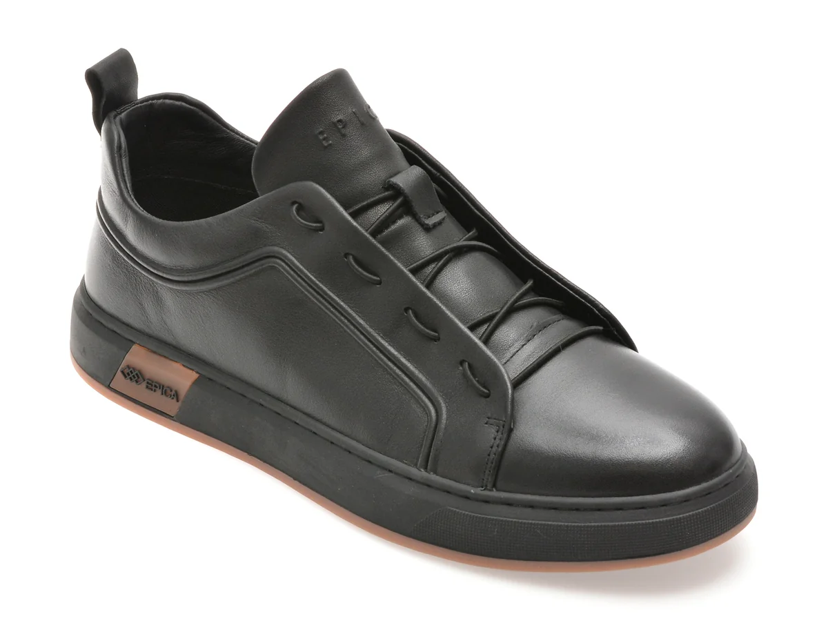 Pantofi Sport Epica Negri 300166 Din Piele Naturala