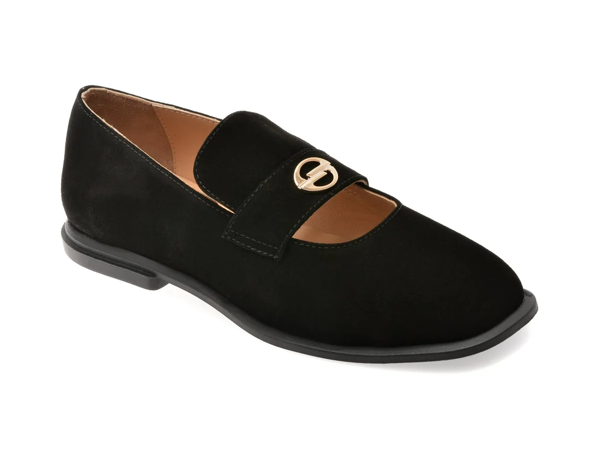 Pantofi Epica Negri 1932412 Din Piele Întoarsă