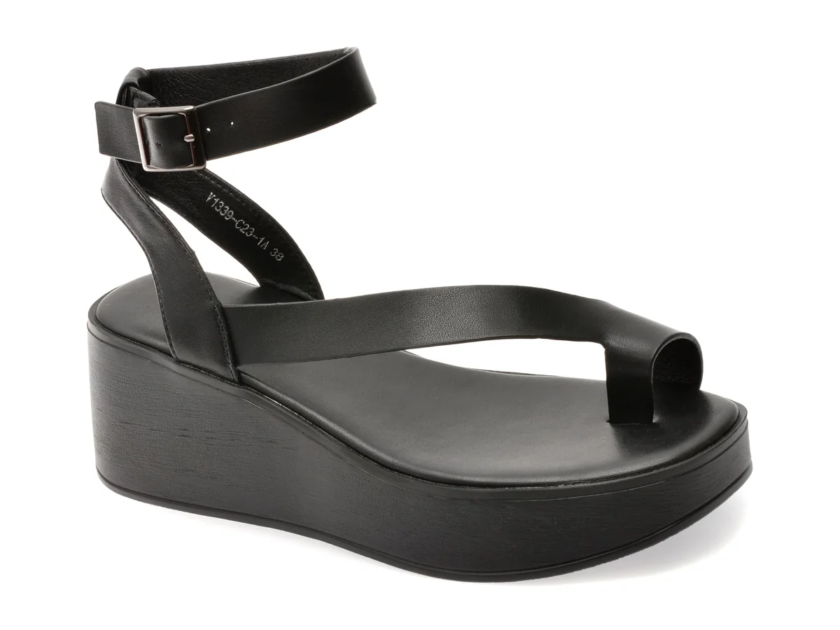 Sandale Gryxx Negre, 1339C23, Din Piele Naturala