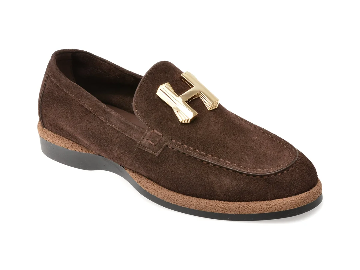 Mocasini Epica Maro, 31491, Din Piele Întoarsă