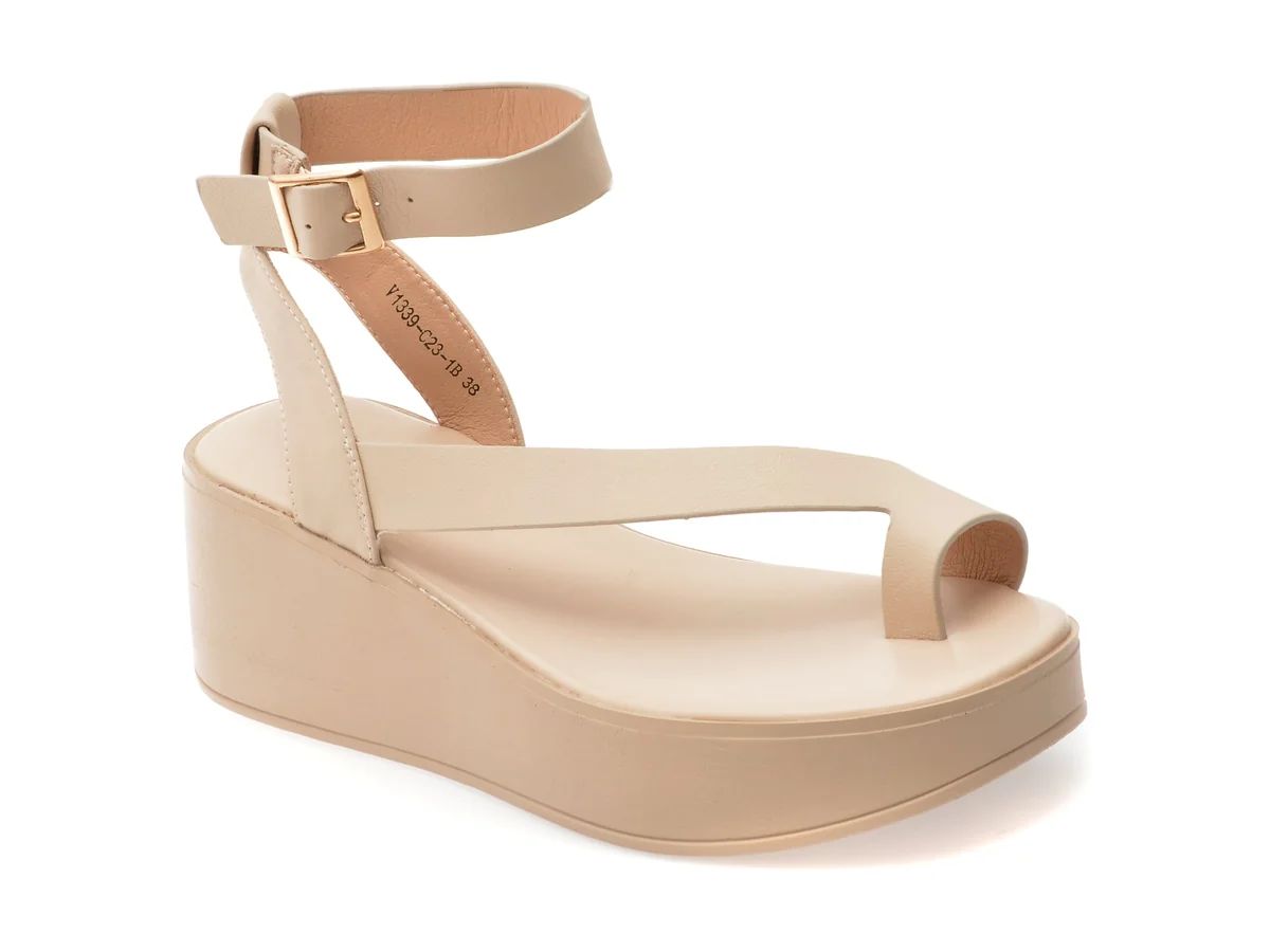 Sandale Gryxx Nude, 1339C23, Din Piele Naturală