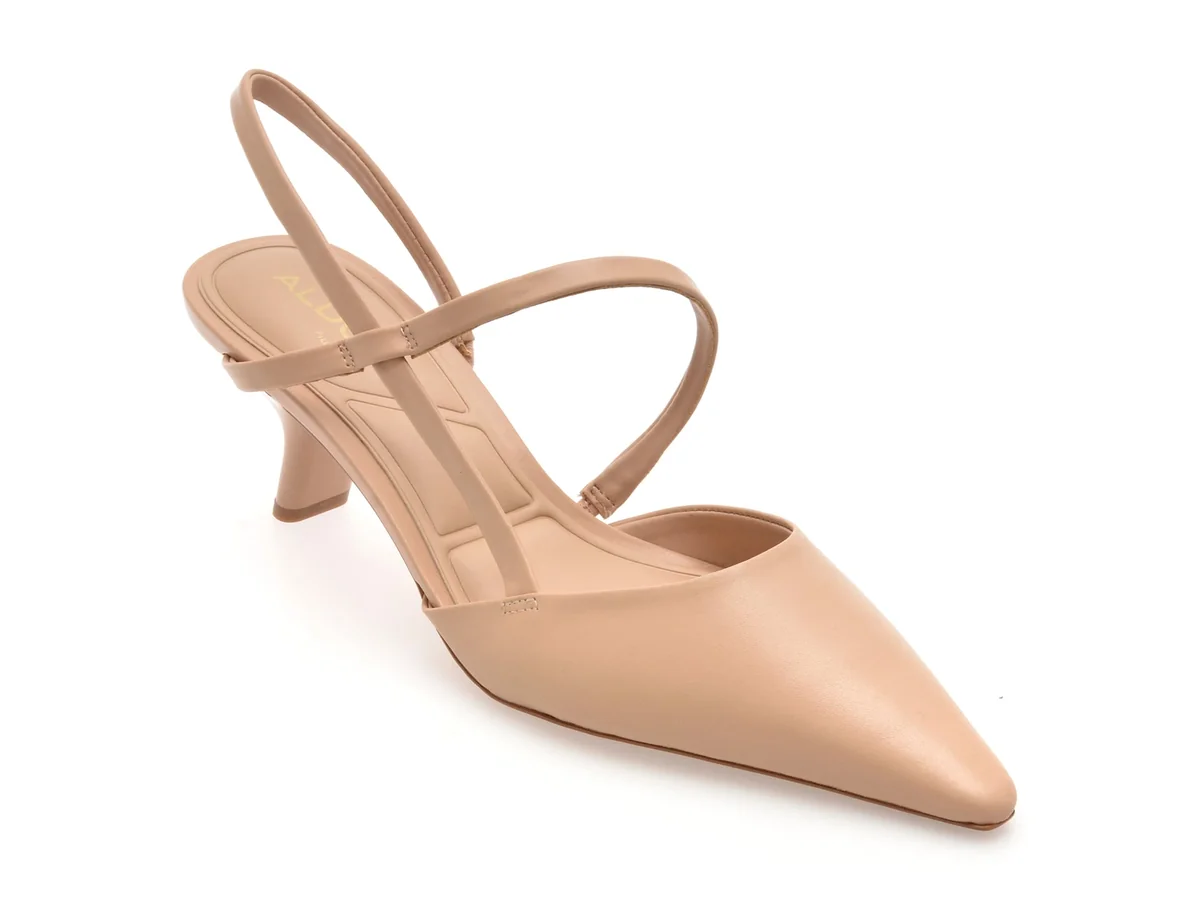 Pantofi Eleganți Aldo Nude, Cordela 270, Din Piele Naturală