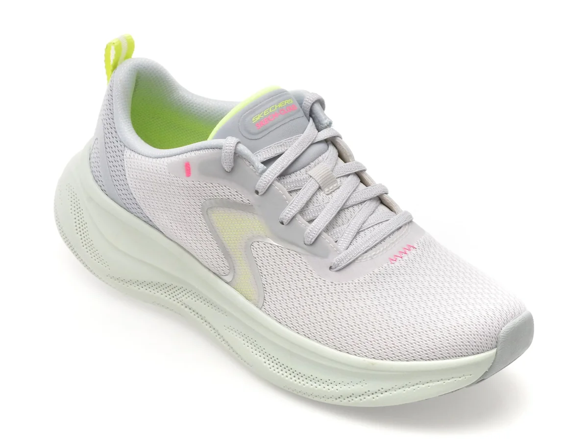 Pantofi Sport Skechers Gri, Skech Cloud, Din Material Textil