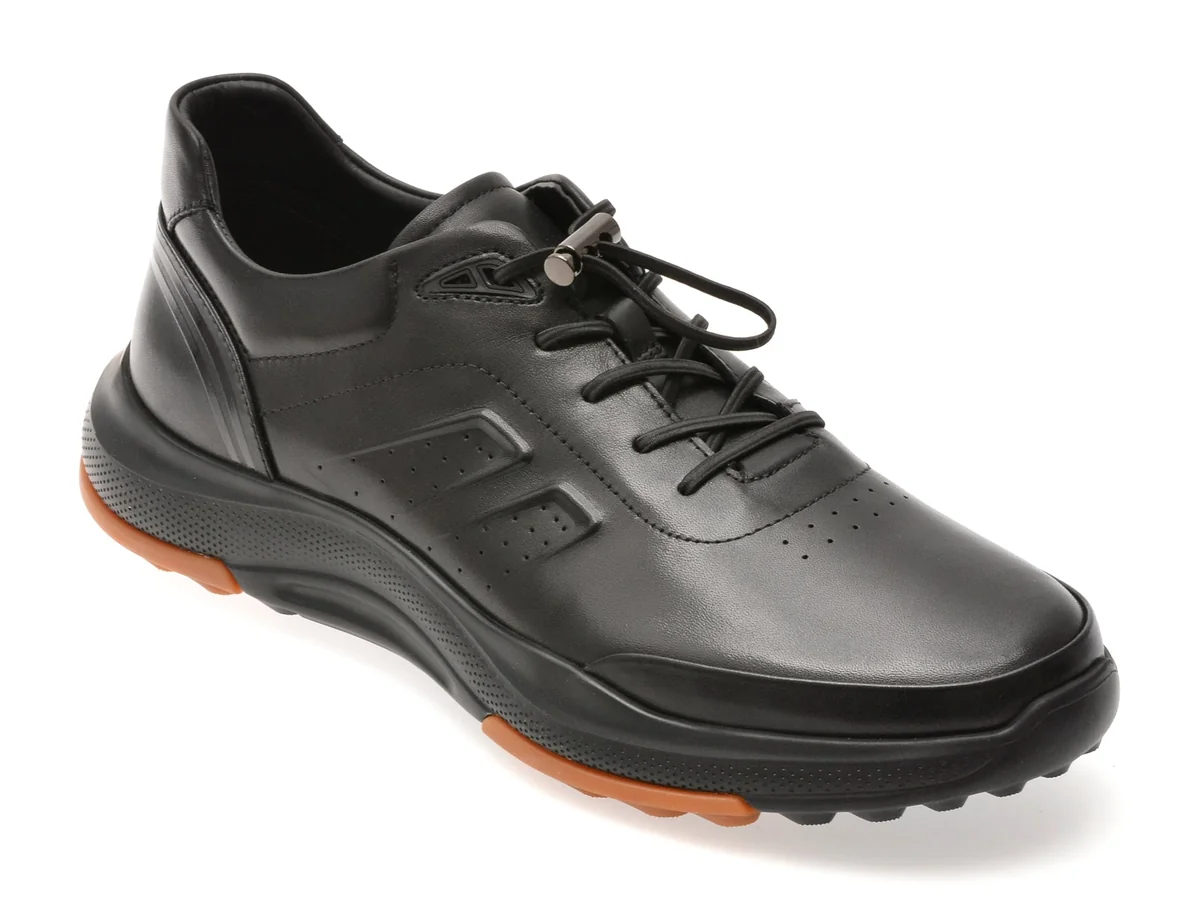 Pantofi Sport Gryxx Negri, RB001, Din Piele Naturală