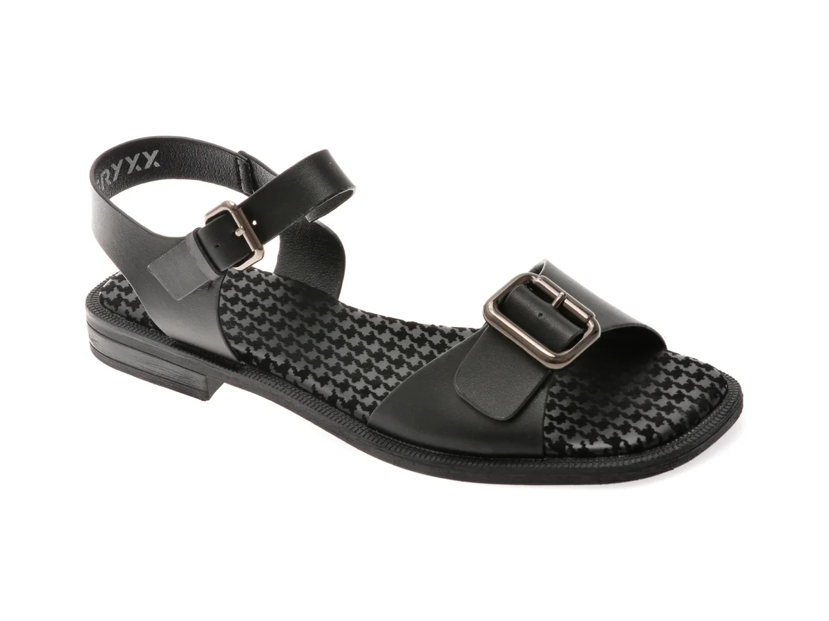 Sandale Gryxx Negre, 1352H19, Din Piele Naturală