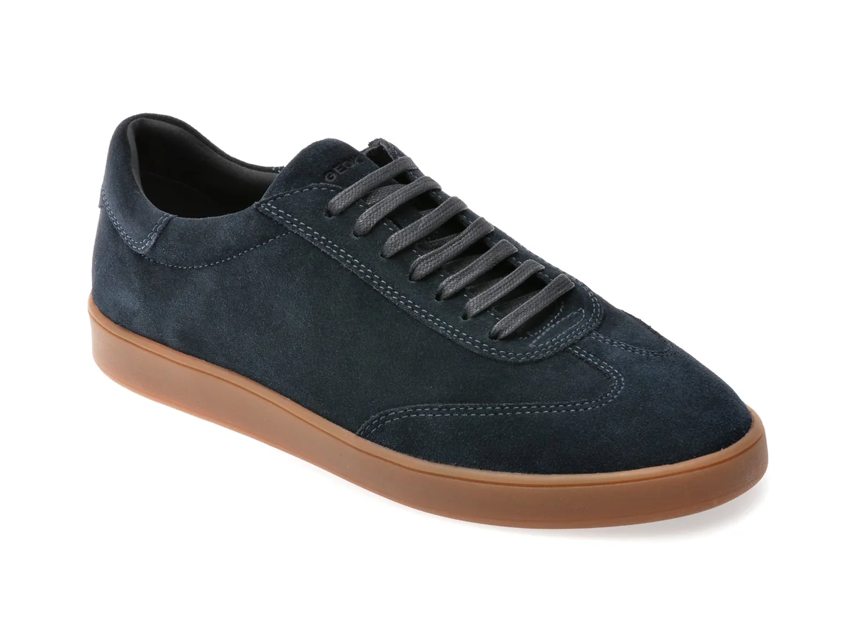 Pantofi Sport Geox Bleumarin, U45CHC, Din Piele Întoarsă