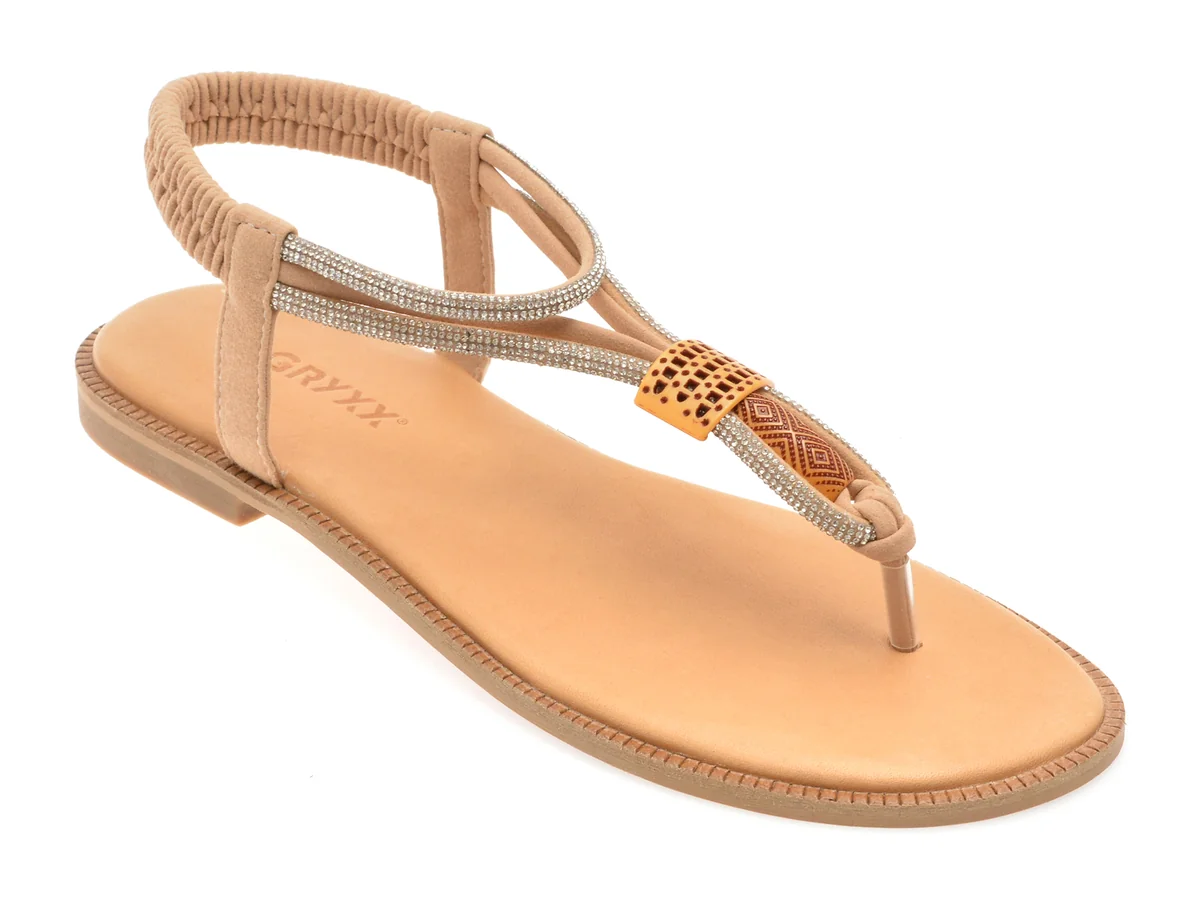 Sandale Gryxx Bej, 235810, Din Piele Ecologica