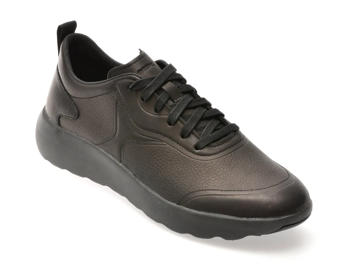 Pantofi Sport Geox Negri, U45LFB, Din Piele Naturală