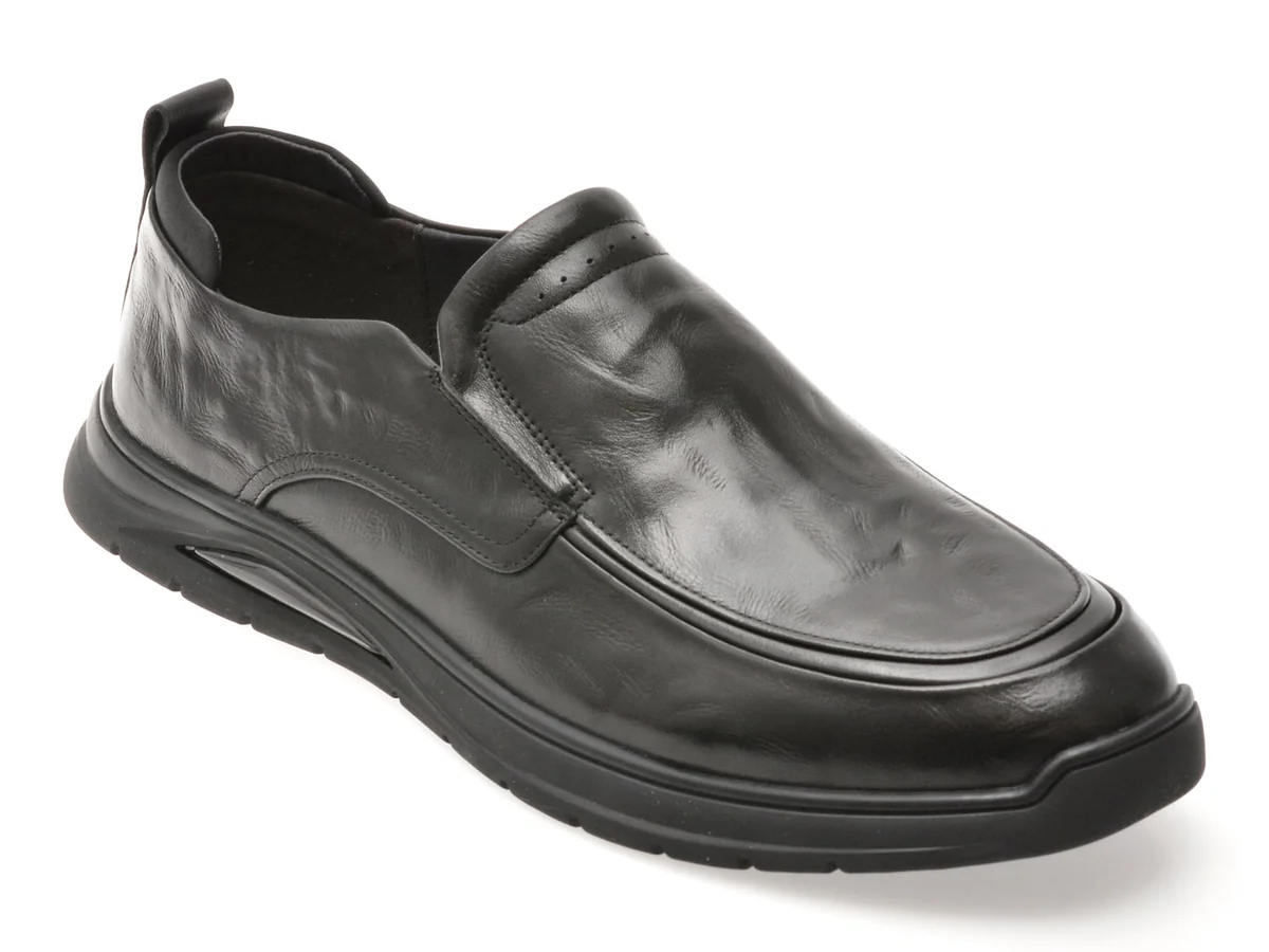 Pantofi Gryxx Negri, 877801, Din Piele Naturala