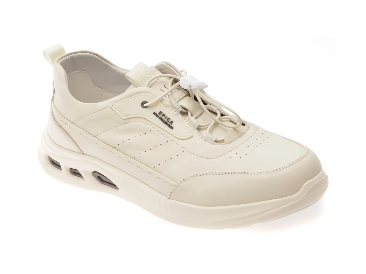 Pantofi Sport Epica Albi, T9500, Din Piele Naturală