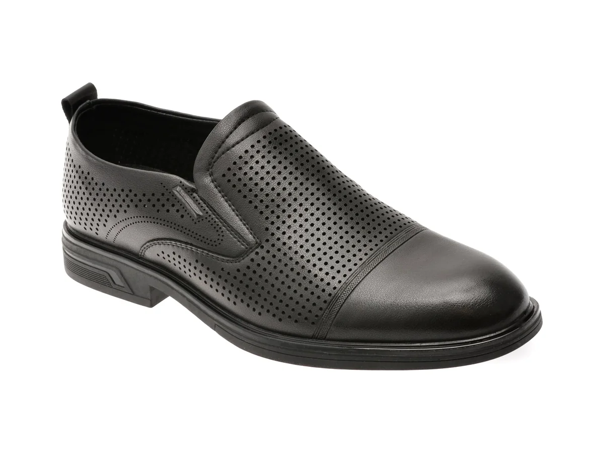Pantofi Eleganti Bite The Bullet Negri La71011 Din Piele Naturala