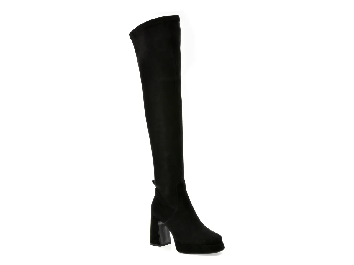 Cizme Gryxx Negre, 056N969, Din Piele Intoarsa