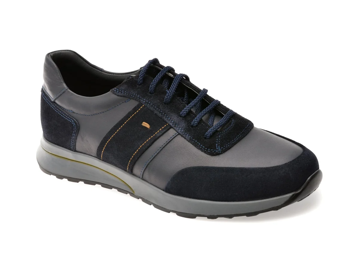 Pantofi Sport Otter Bleumarin, 6541, Din Piele Naturala
