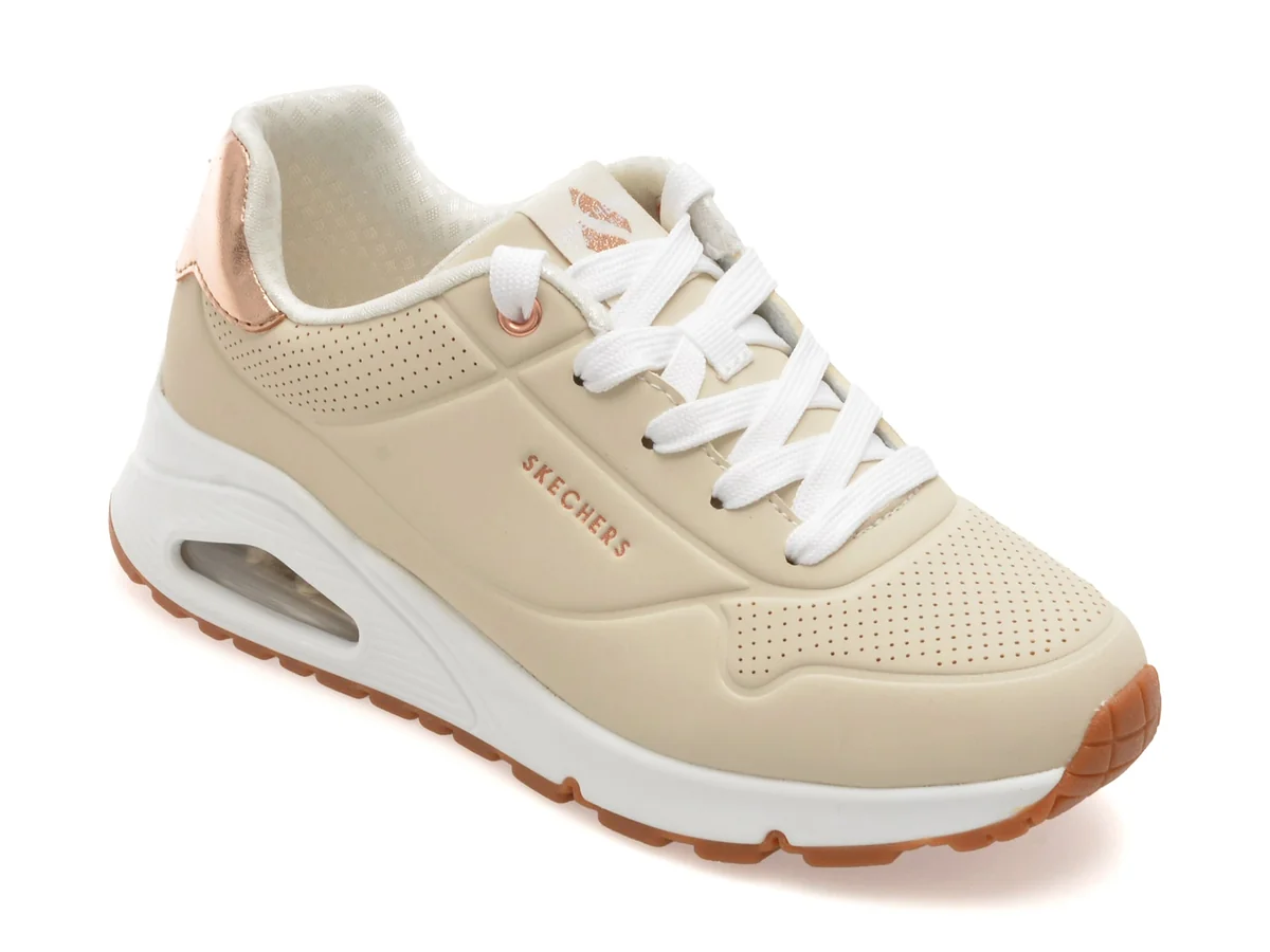 Pantofi Sport Skechers Bej, Uno Gen, Din Piele Ecologică