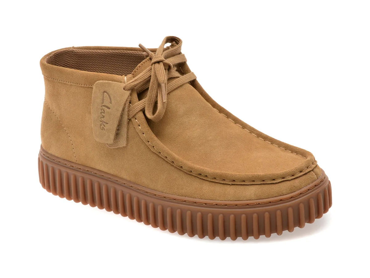 Ghete Clarks Bej, Torhill Hi, Din Piele Întoarsă