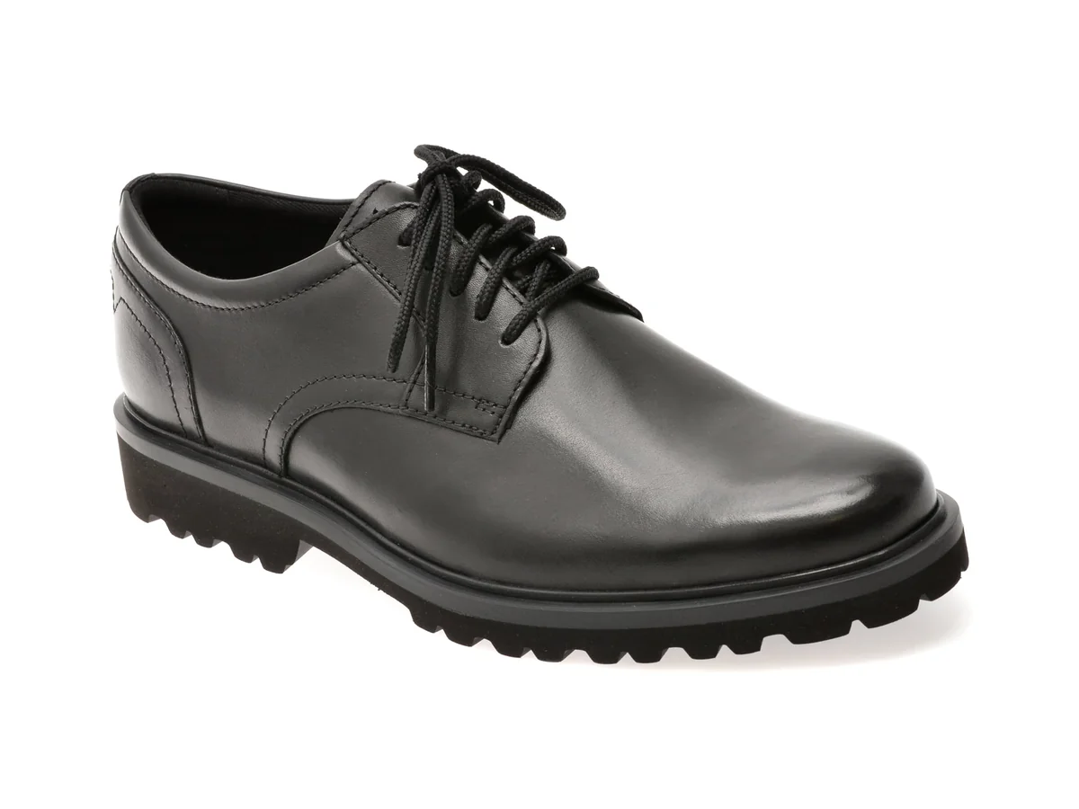 Pantofi Clarks Negri, Berwick Lace, Din Piele Naturala