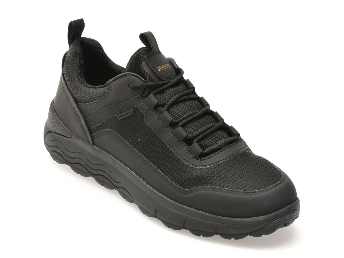 Pantofi Sport Geox Negri, U56FDA, Din Material Textil