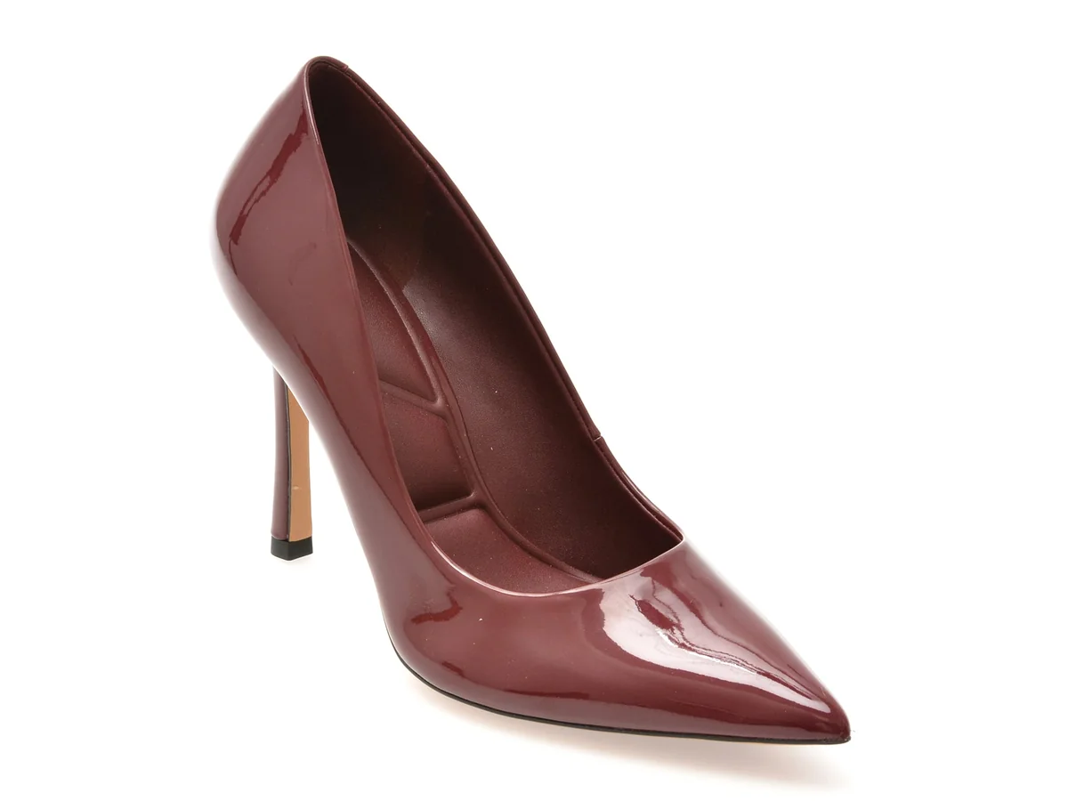 Pantofi Eleganți Aldo Visinii, Stessy 3.0, Din Piele Ecologică Lăcuită