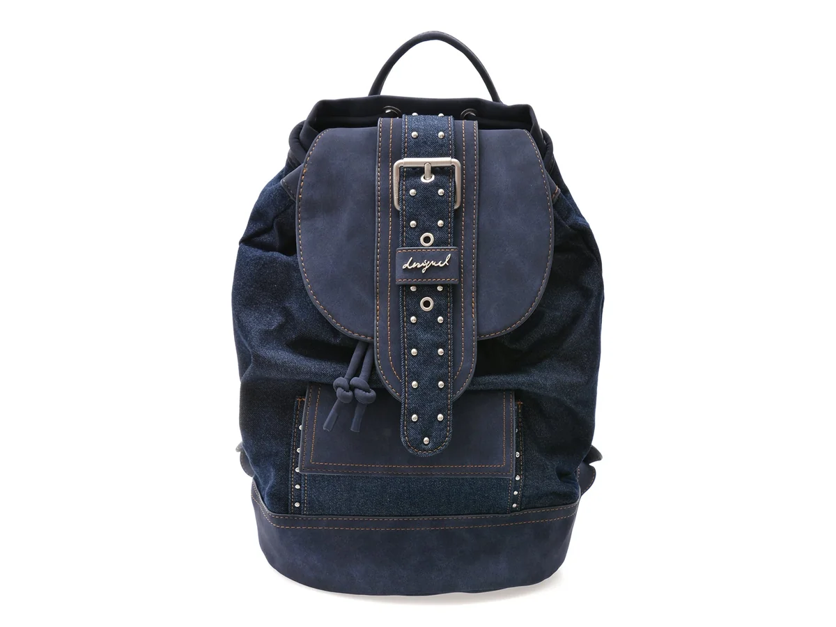 Rucsac Desigual Bleumarin, WAKD06, Din Material Textil