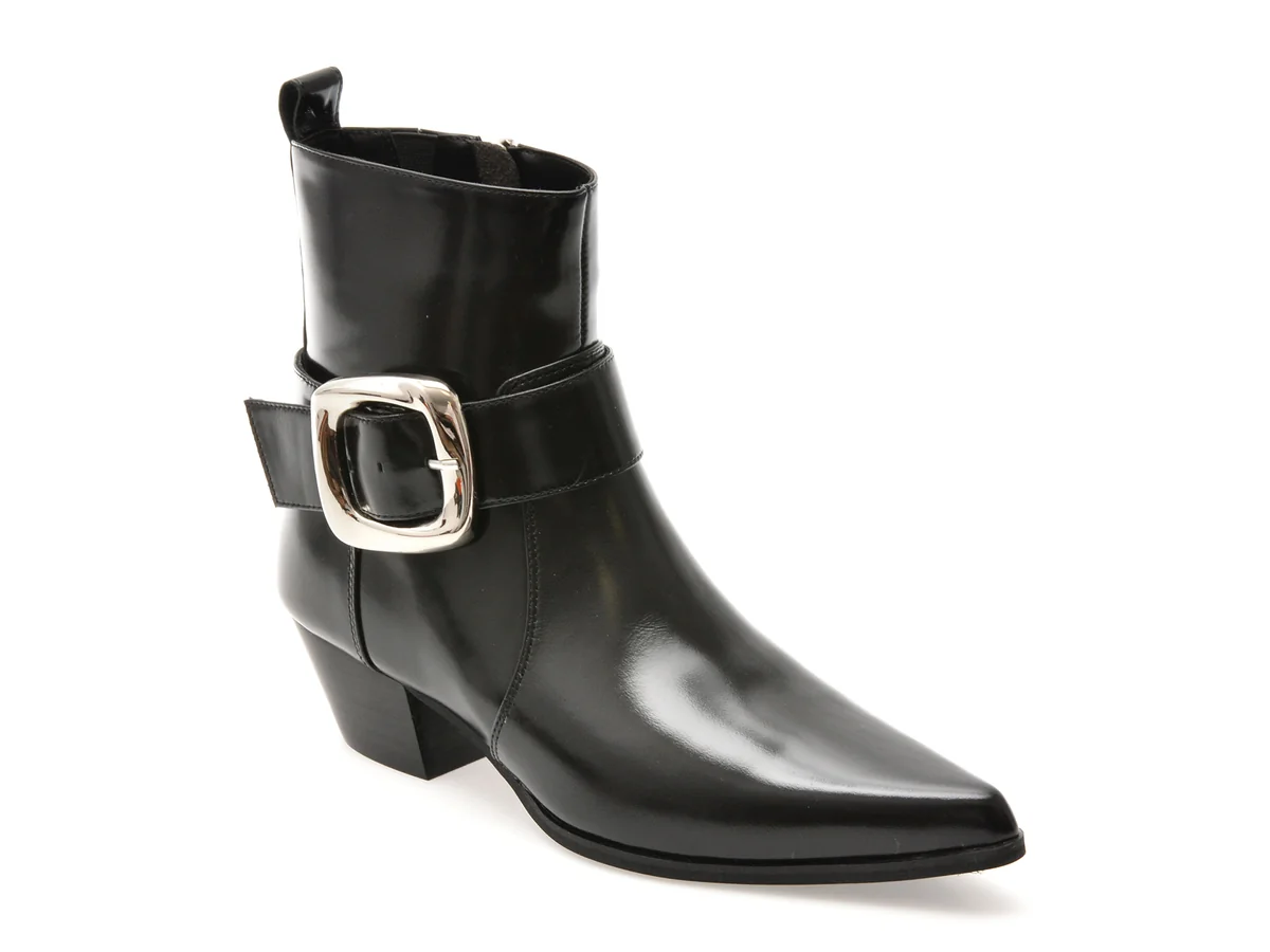 Ciocate Elegante Epica Premium Negre, B084, Din Piele Naturală