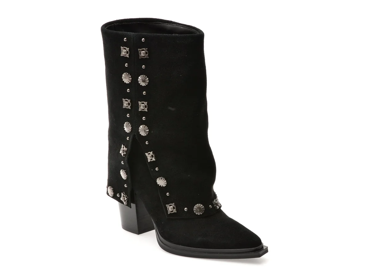 Ciocate Elegante Aldo Negre, 5R63B, Din Piele Întoarsă