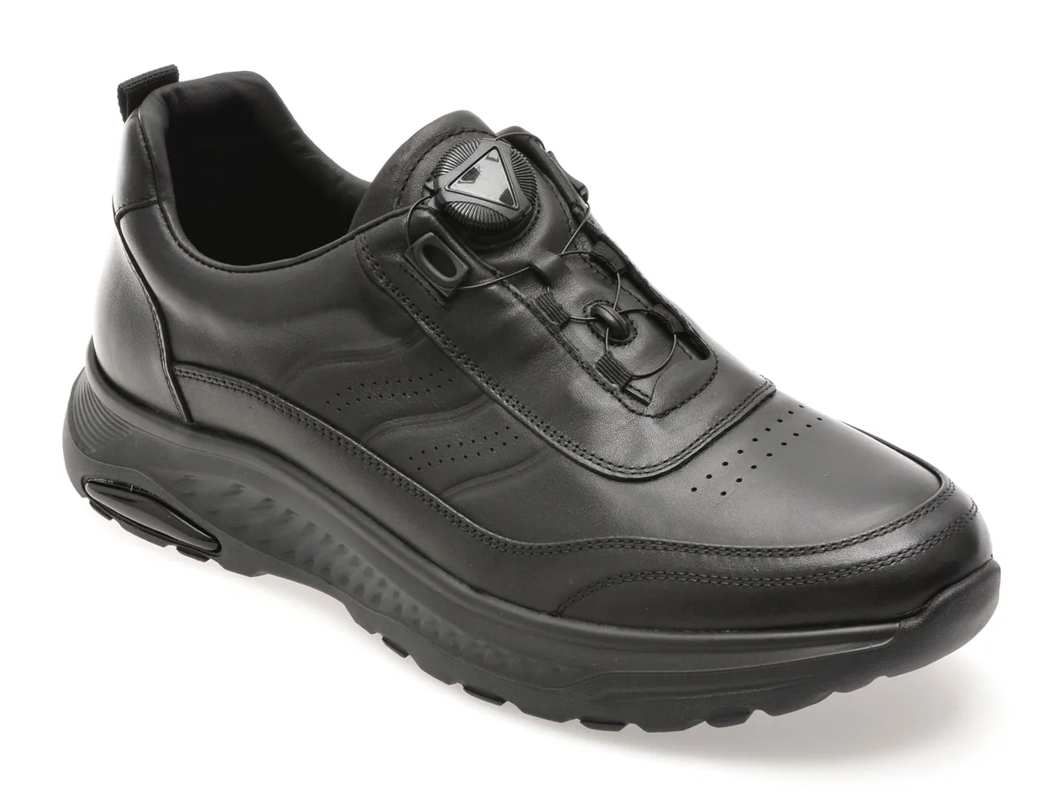 Pantofi Sport Gryxx Negri, 9528, Din Piele Naturala