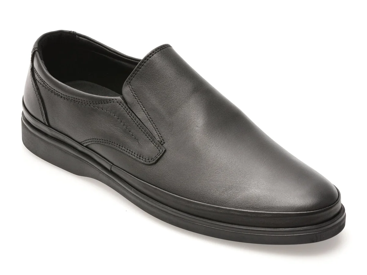 Pantofi Otter Negri, 78, Din Piele Naturală