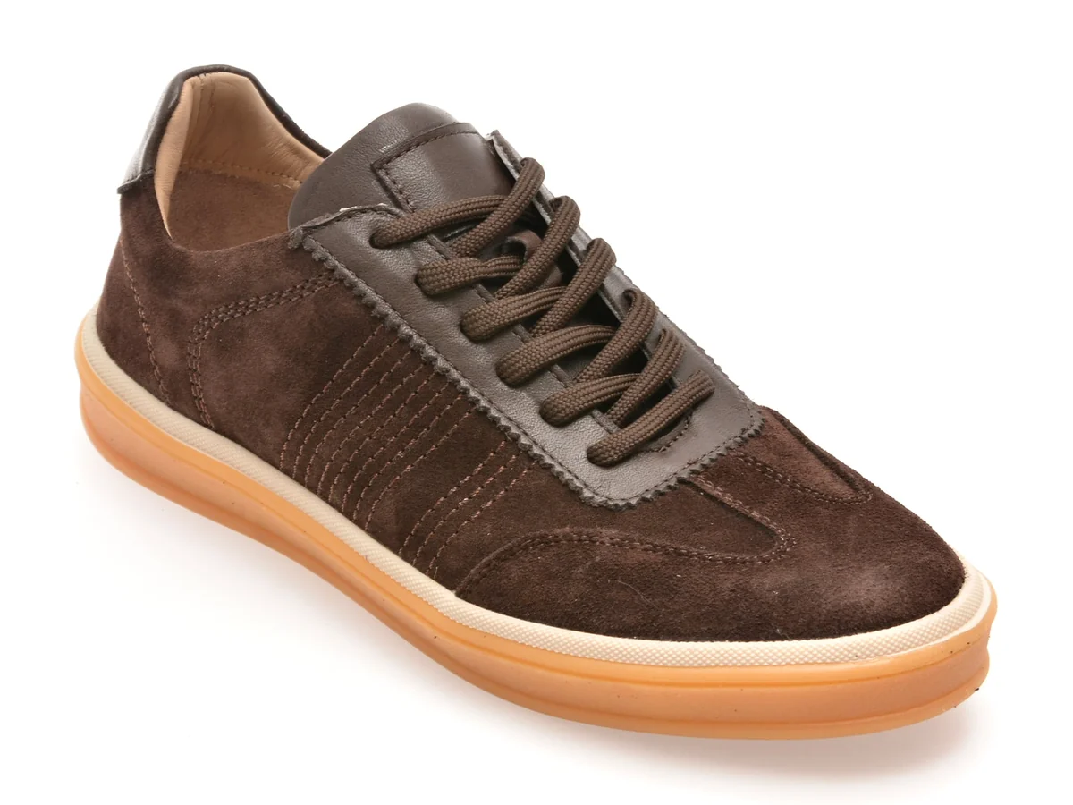Pantofi Sport Epica Maro, 815308, Din Piele Intoarsa