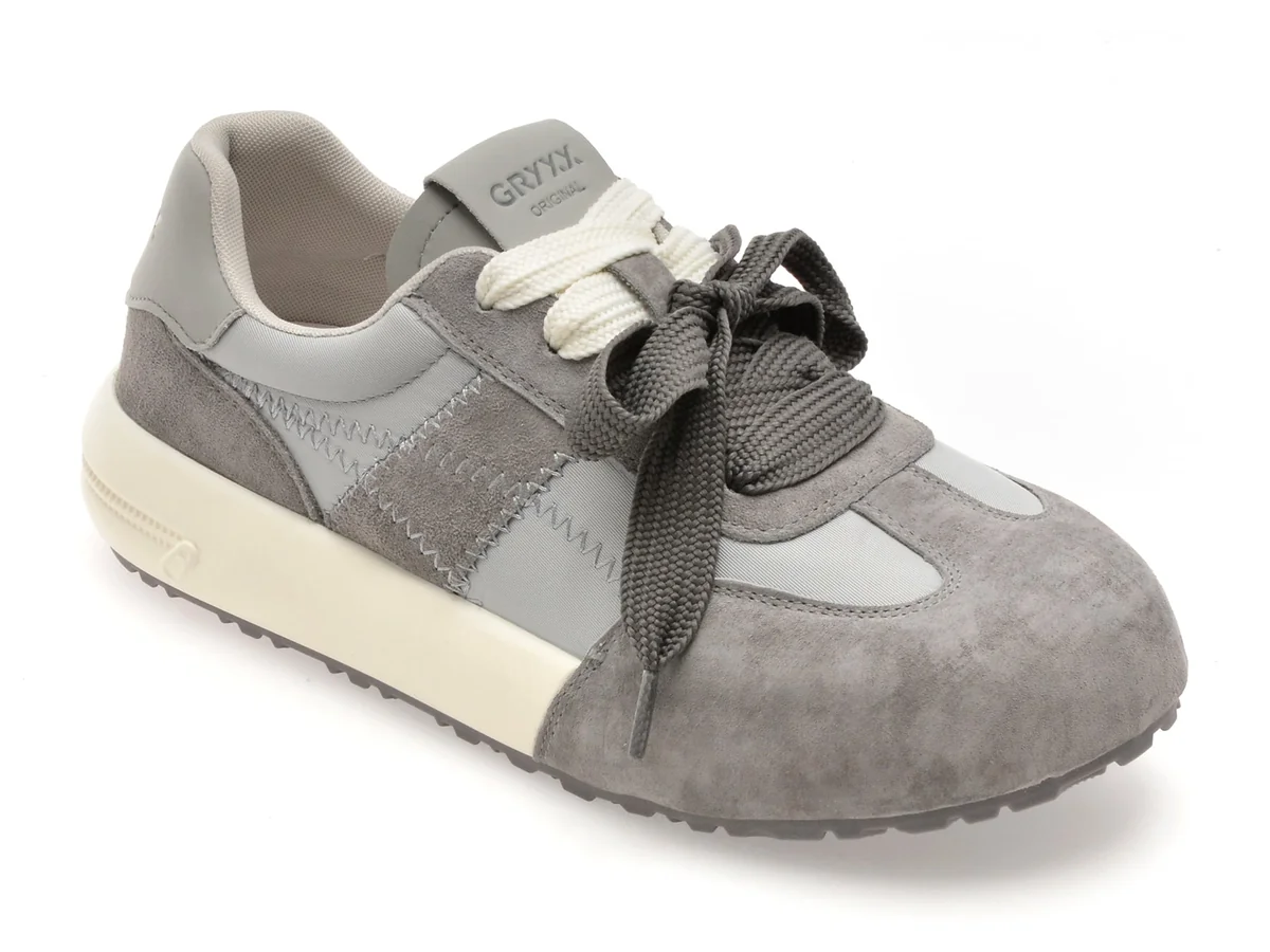 Pantofi Sport Gryxx Gri, 1123, Din Material Textil