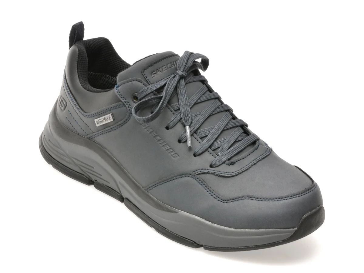 Pantofi Sport Skechers Bleumarin Benago Din Piele Naturală