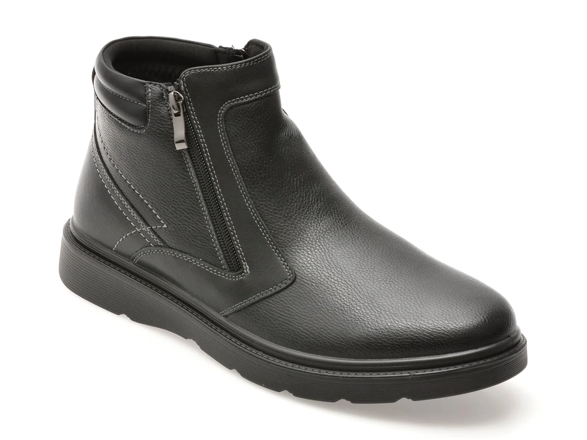 Ghete Bite The Bullet Negre 966212 Din Piele Naturala