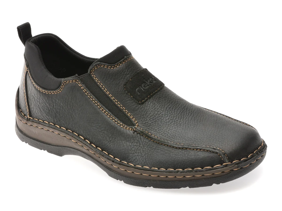 Pantofi Rieker Negri 5363 Din Piele Naturala