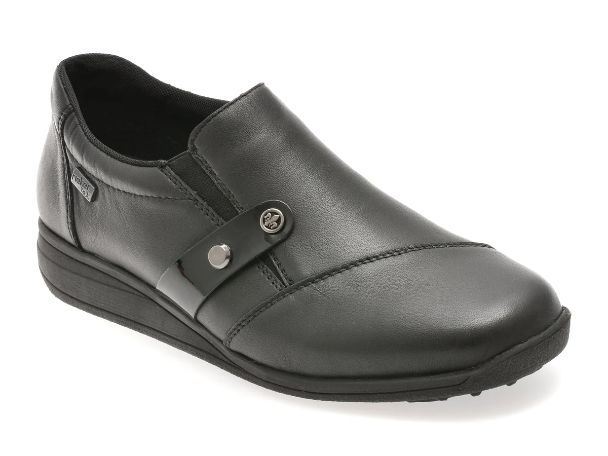 Pantofi Rieker Negri 47250 Din Piele Naturala
