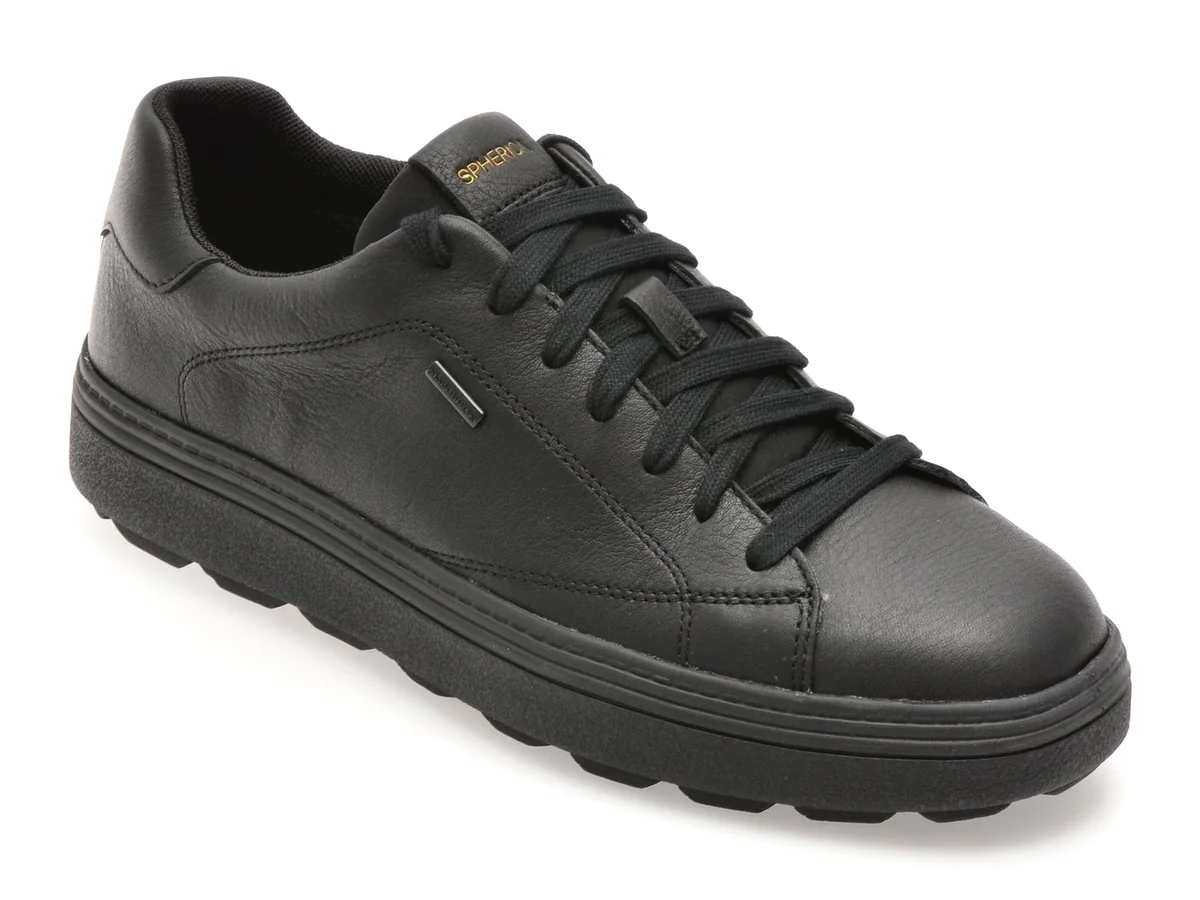 Pantofi Sport Geox Negri, U56LUC, Din Piele Naturală
