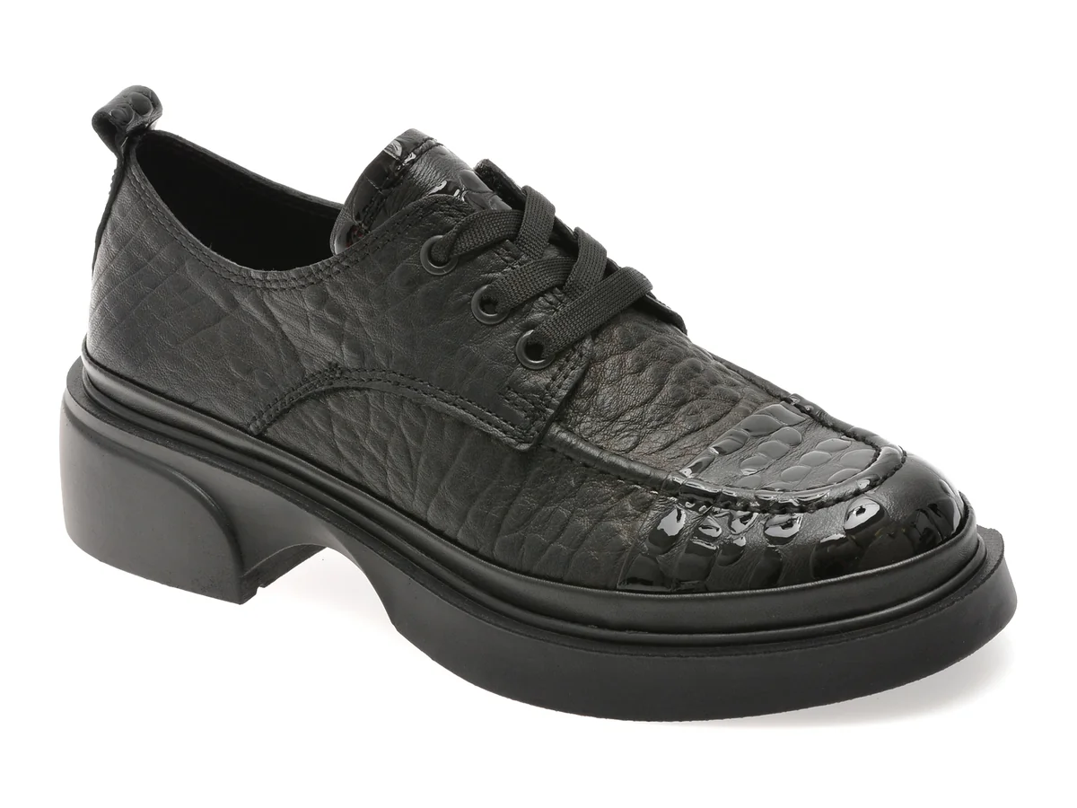 Pantofi Gryxx Negri 387386 Din Piele Naturala