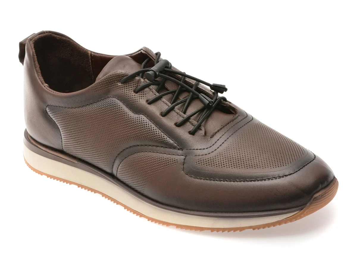 Pantofi Sport Bite The Bullet Maro, OY5110, Din Piele Naturală