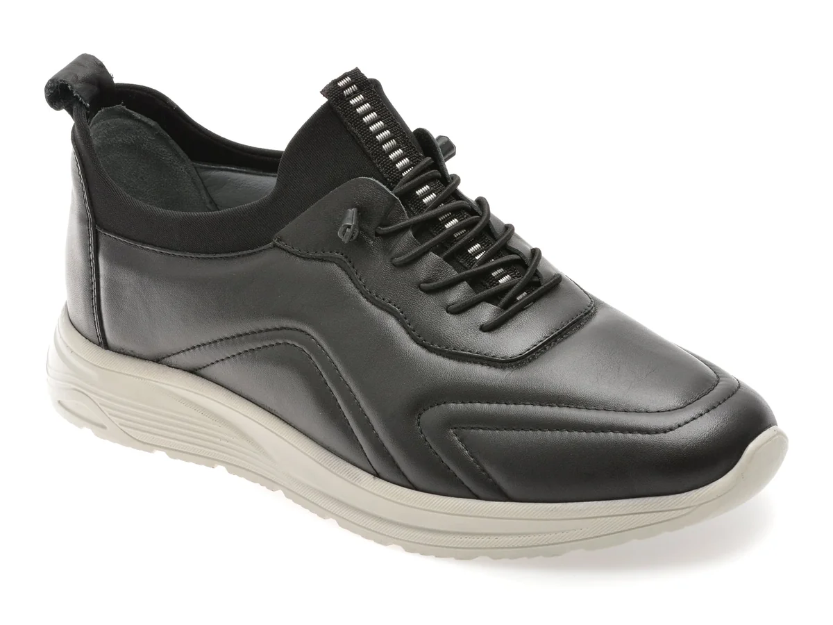 Pantofi Sport BITE THE BULLET Negri, Nr223, Din Piele Naturala