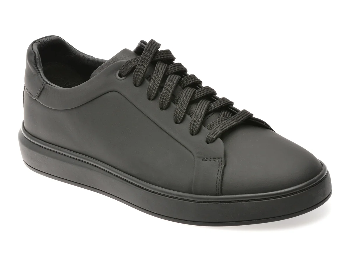 Pantofi Sport Buletti Negri, 70, Din Piele Naturala