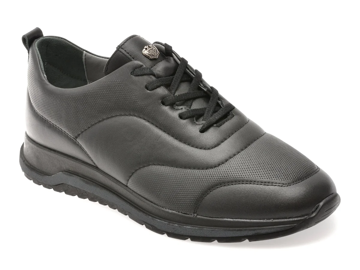 Pantofi Sport BITE THE BULLET Negri, Nr220, Din Piele Naturala