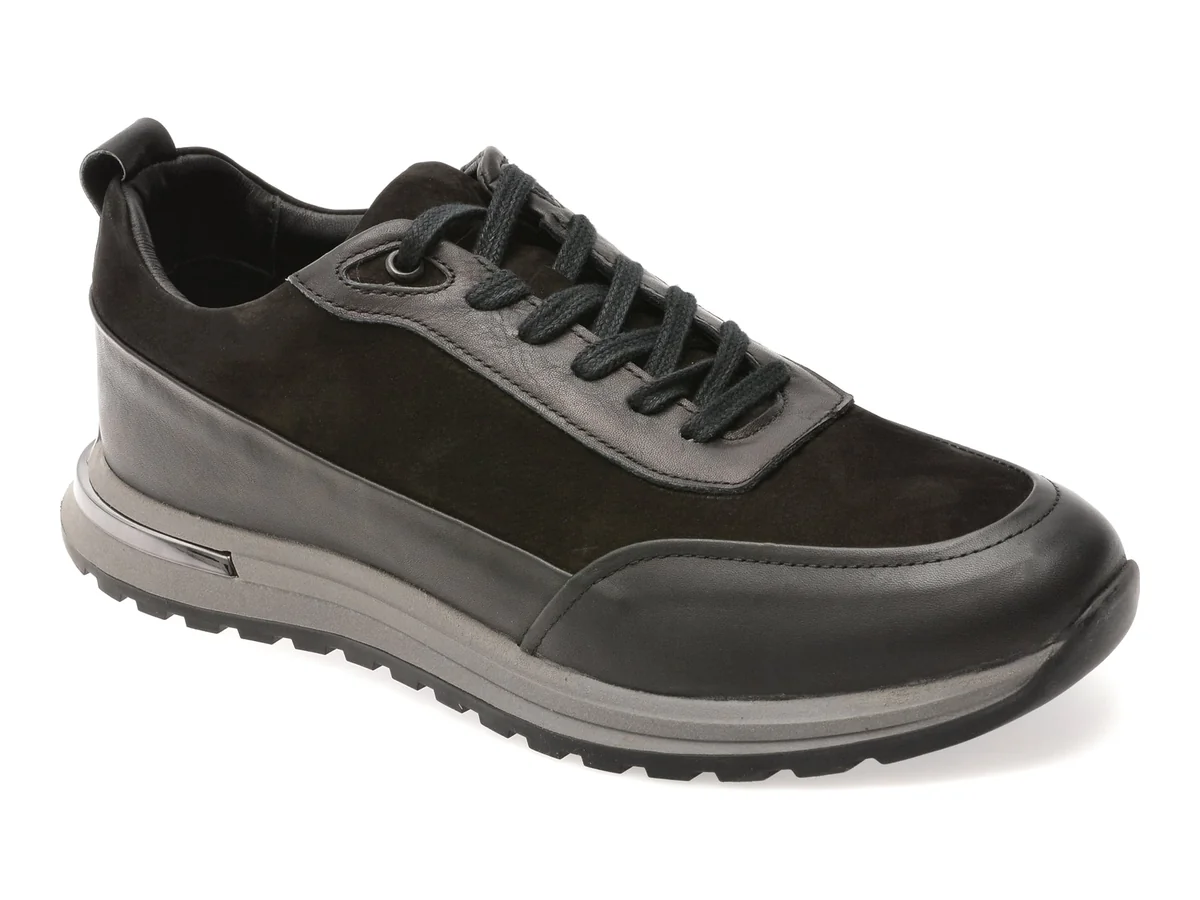 Pantofi Sport Gryxx Negri, 22202, Din Piele Naturala