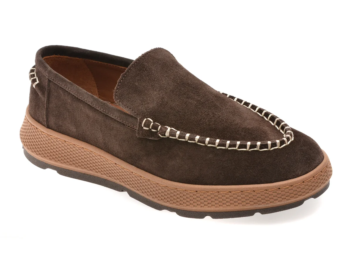 Mocasini Image Maro, 4221723, Din Piele Întoarsă
