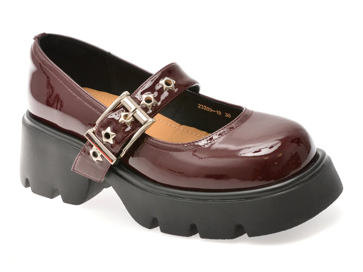 Pantofi Gryxx Visinii, 23289, Din Piele Naturala Lăcuită