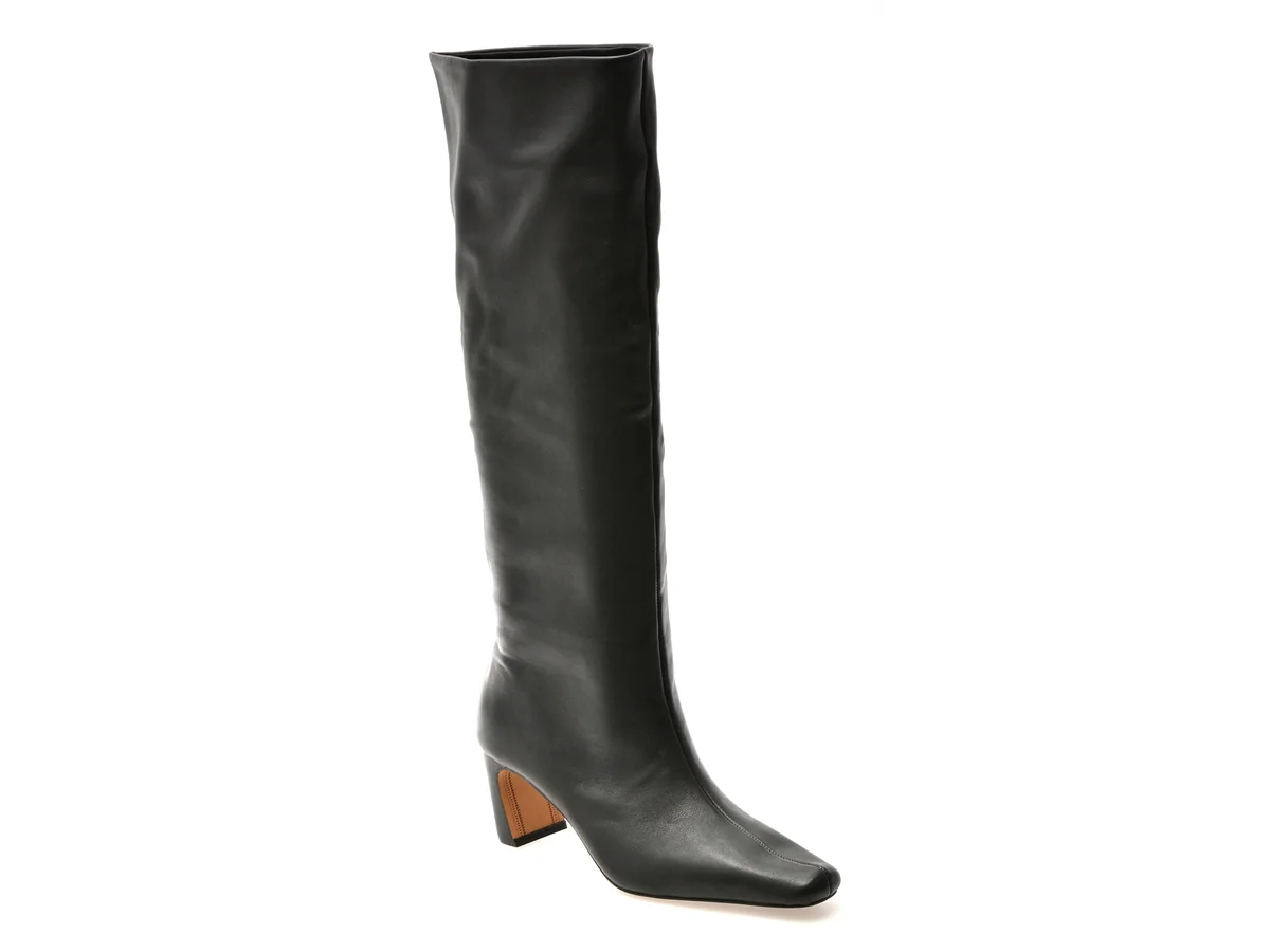 Cizme Elegante Aldo Negre, Bethie 001, Din Piele Naturală