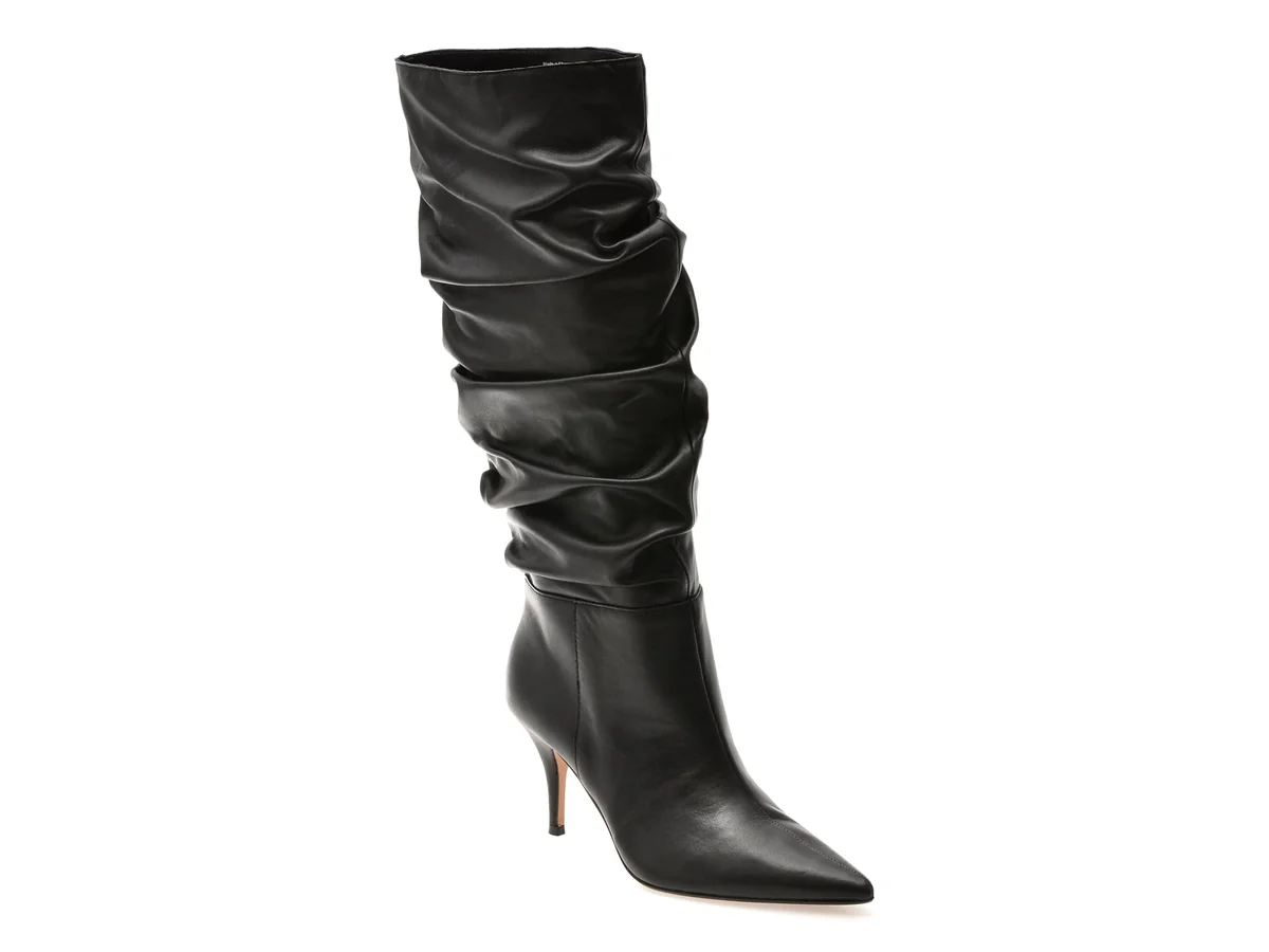 Cizme Elegante Aldo Negre, Kimmia 001, Din Piele Naturala