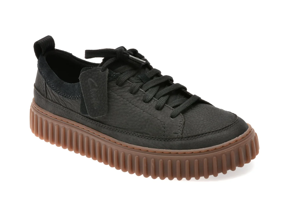 Pantofi Sport Clarks Negri, Torhill Lace, Din Nabuc